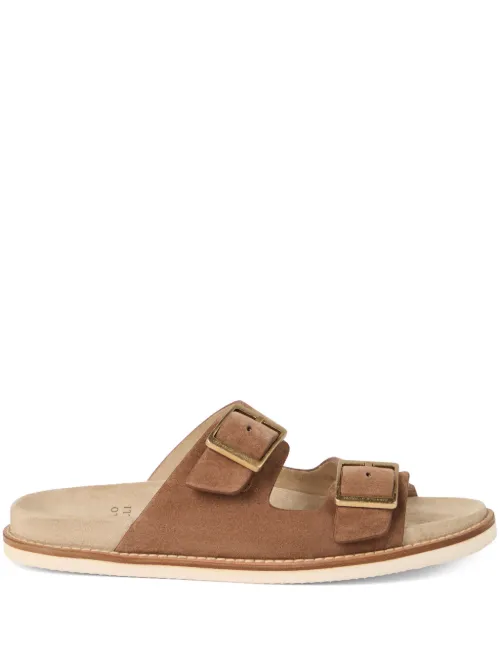 Claquettes en daim - Brunello Cucinelli - Modalova
