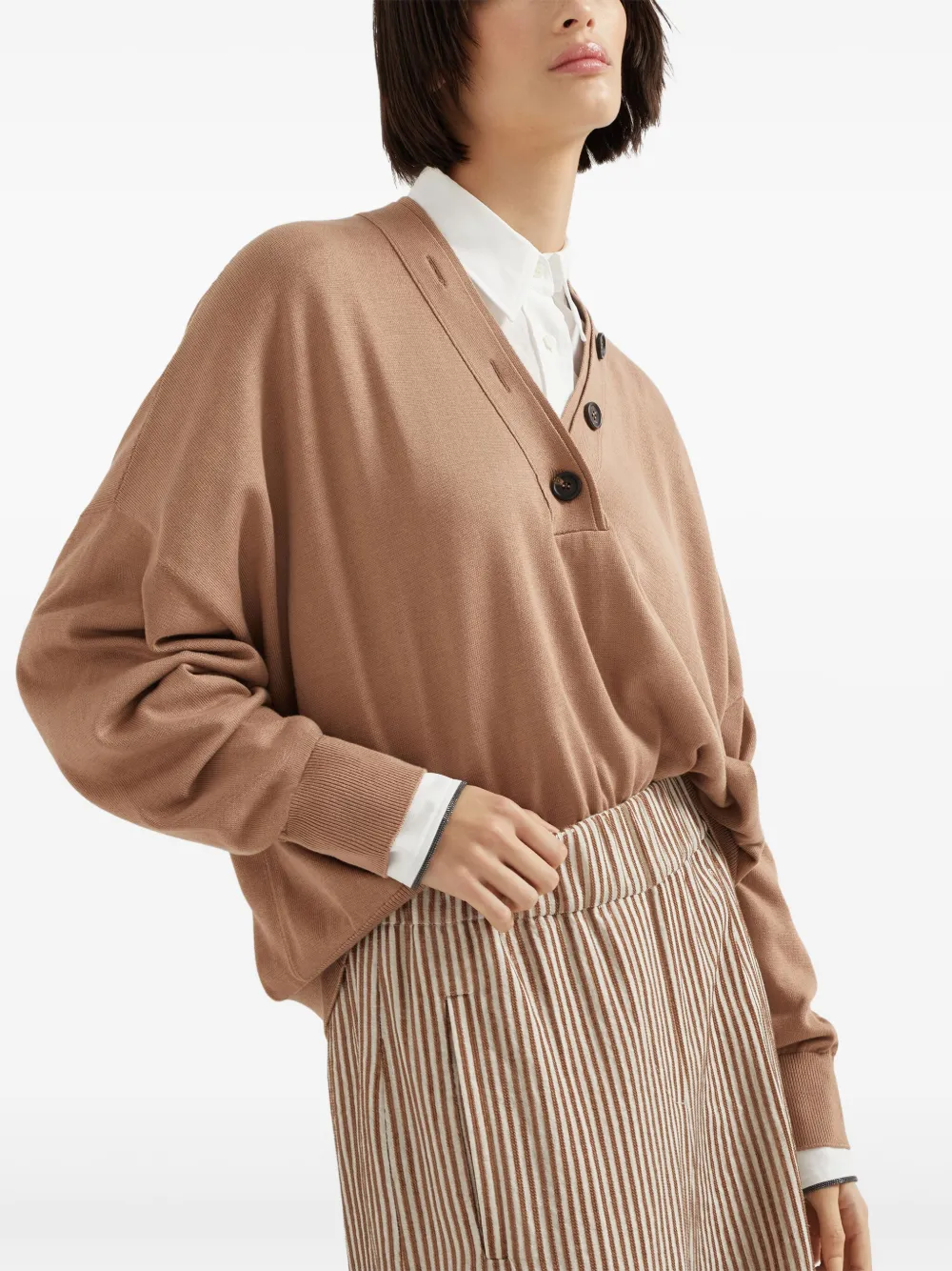 Brunello Cucinelli Katoenen trui Beige