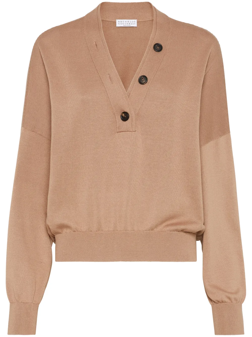 Brunello Cucinelli cotton sweater | Neutrals | Image 1