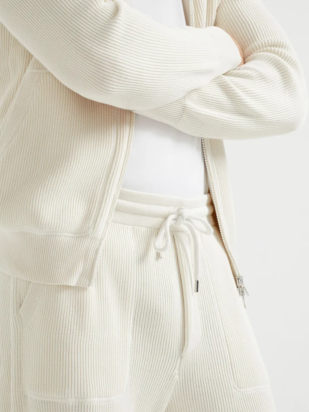 Brunello Cucinelli Katoenen trainingsbroek Beige