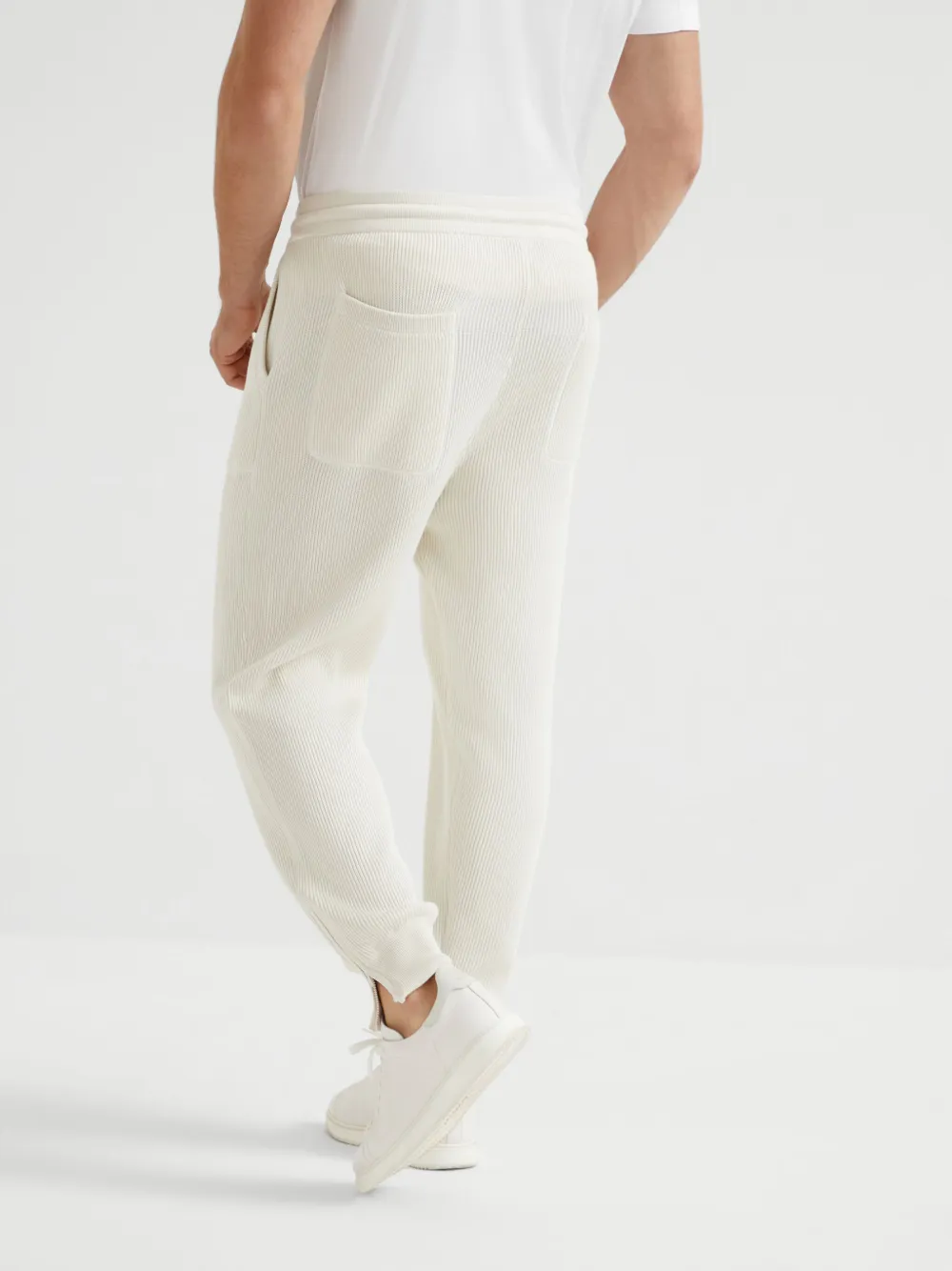 Brunello Cucinelli Katoenen trainingsbroek Beige