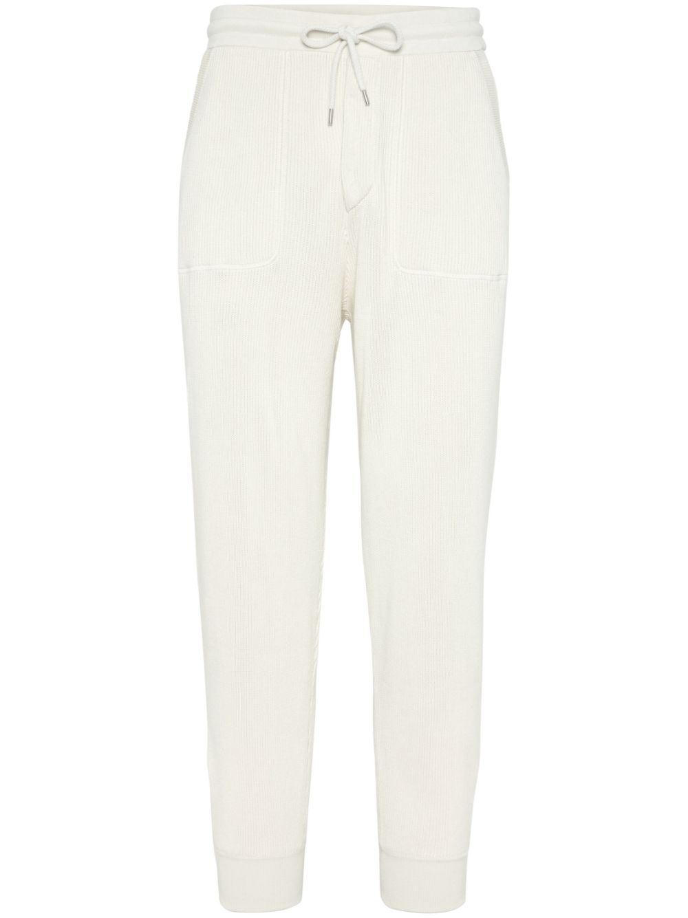 Brunello Cucinelli cotton track pants - Neutrals