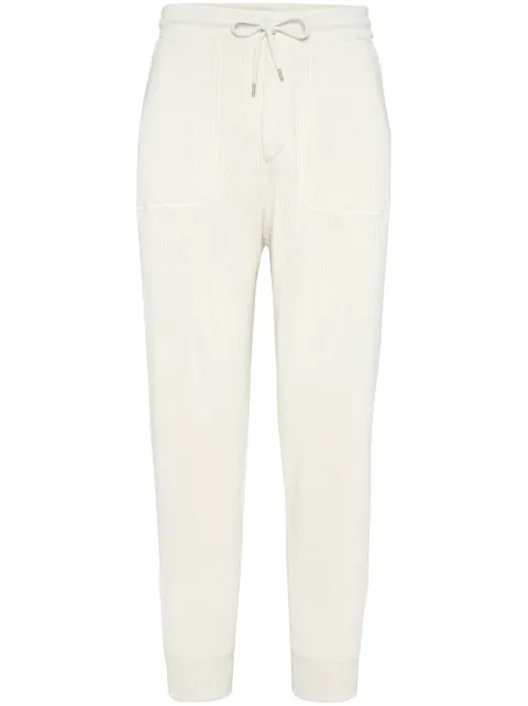 Brunello Cucinelli cotton track pants