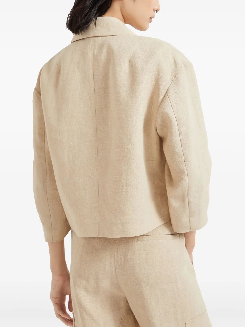Brunello Cucinelli Linnen blazer Beige