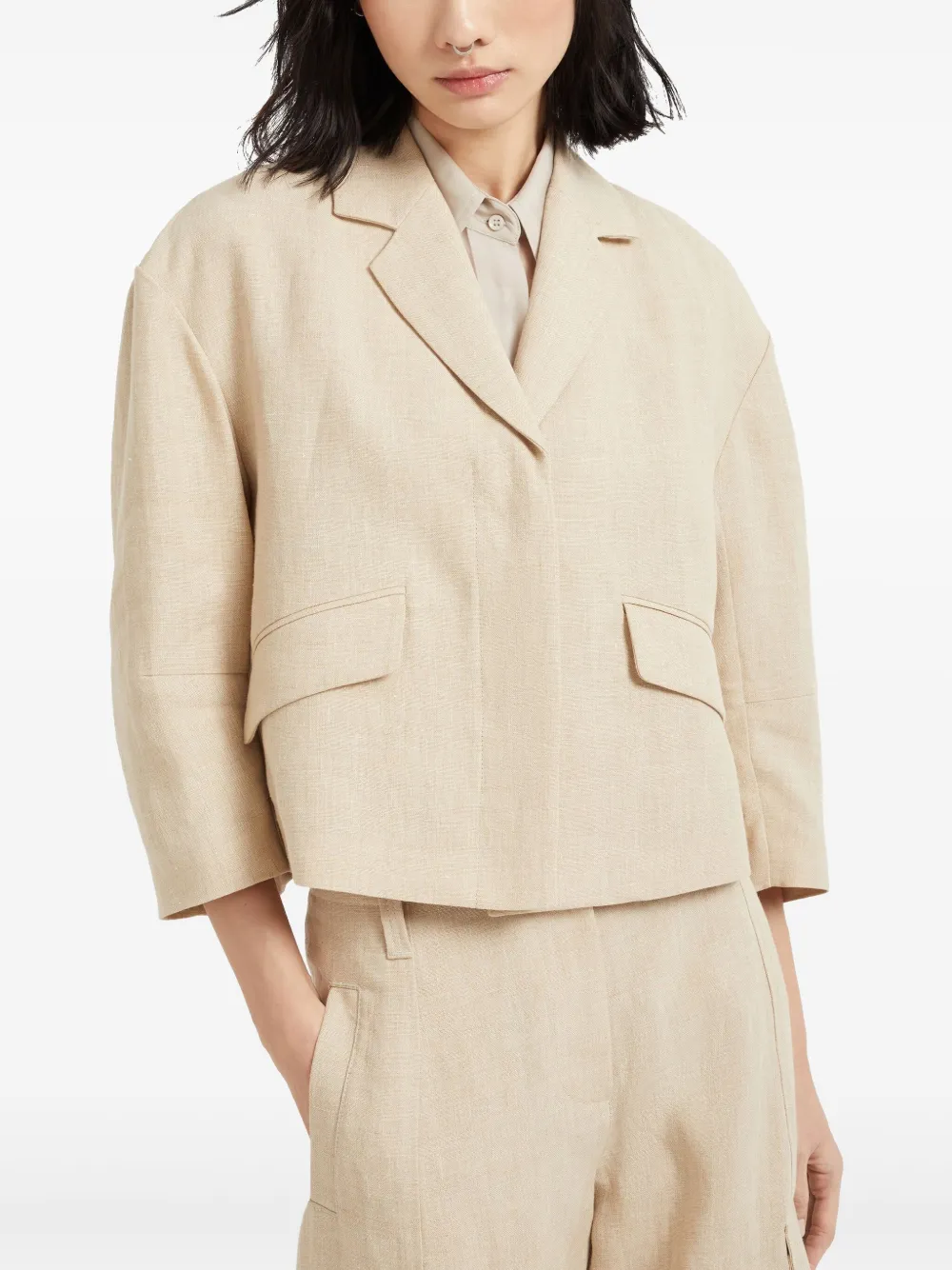 Brunello Cucinelli Linnen blazer Beige