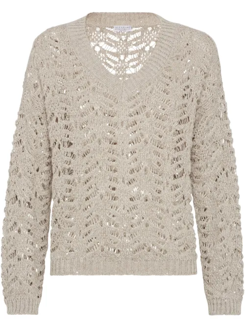 Pull Foliage Lace - Brunello Cucinelli - Modalova
