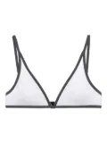 Brunello Cucinelli triangle-cup bikini top - White