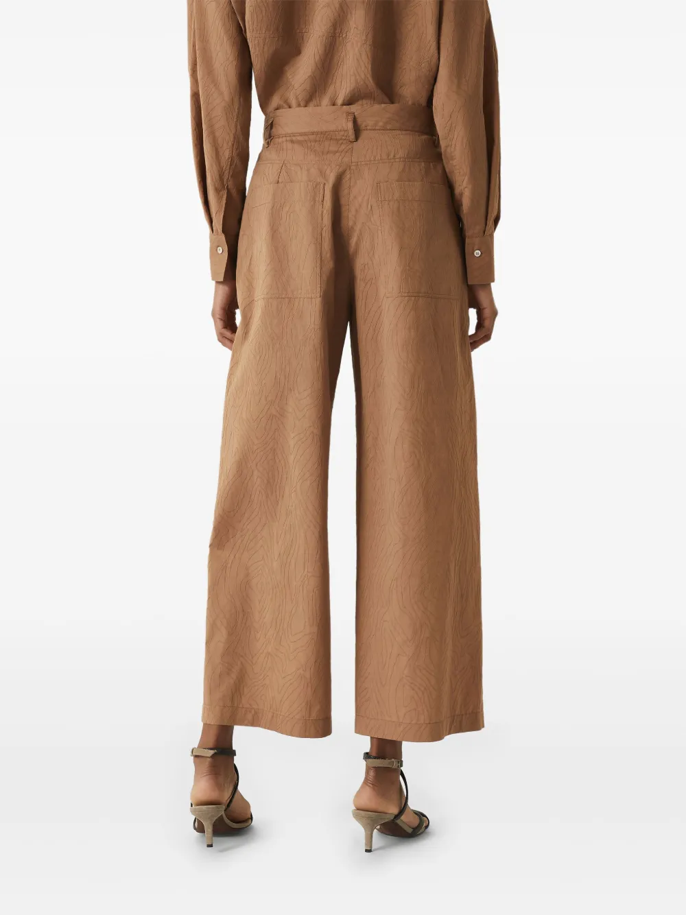 Brunello Cucinelli Cropped broek Bruin