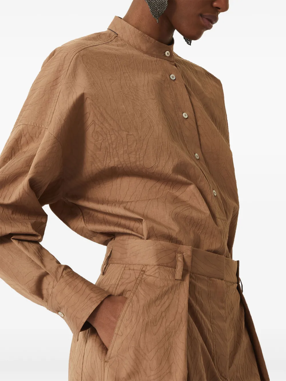 Brunello Cucinelli Cropped broek Bruin