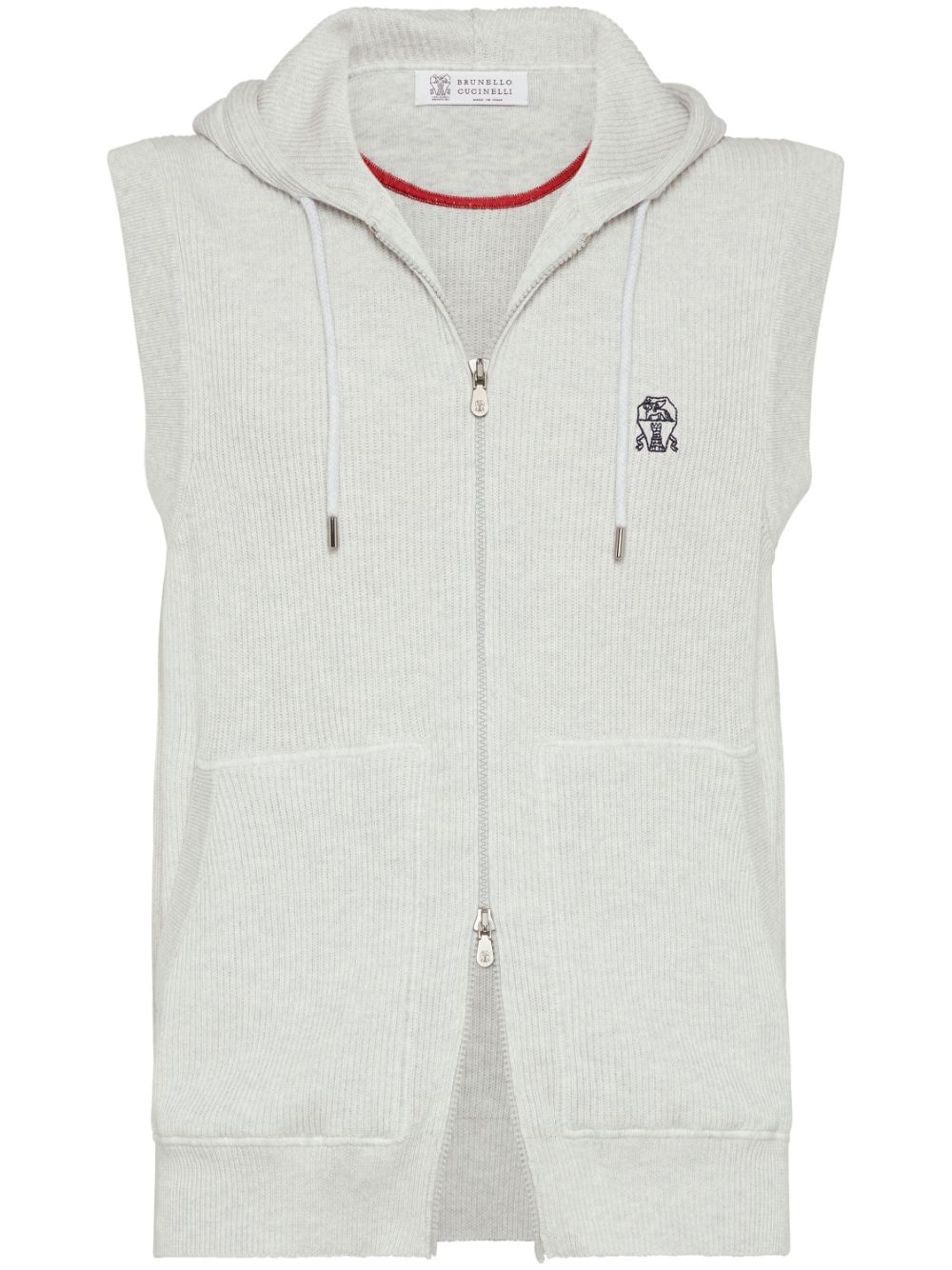 Brunello Cucinelli knitted vest - Grey