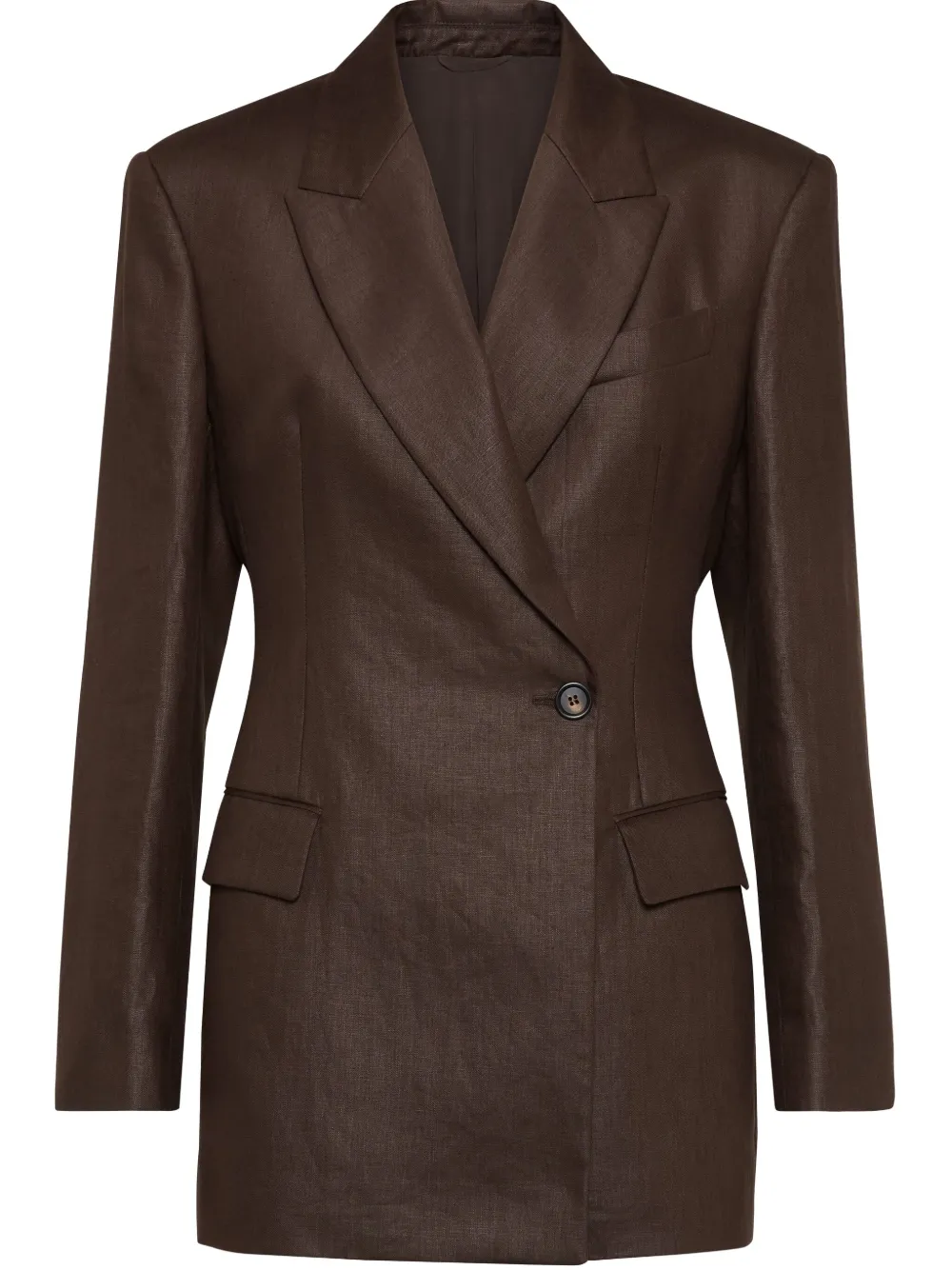 Brunello Cucinelli blazer con doble botonadura | marrón | Image 1