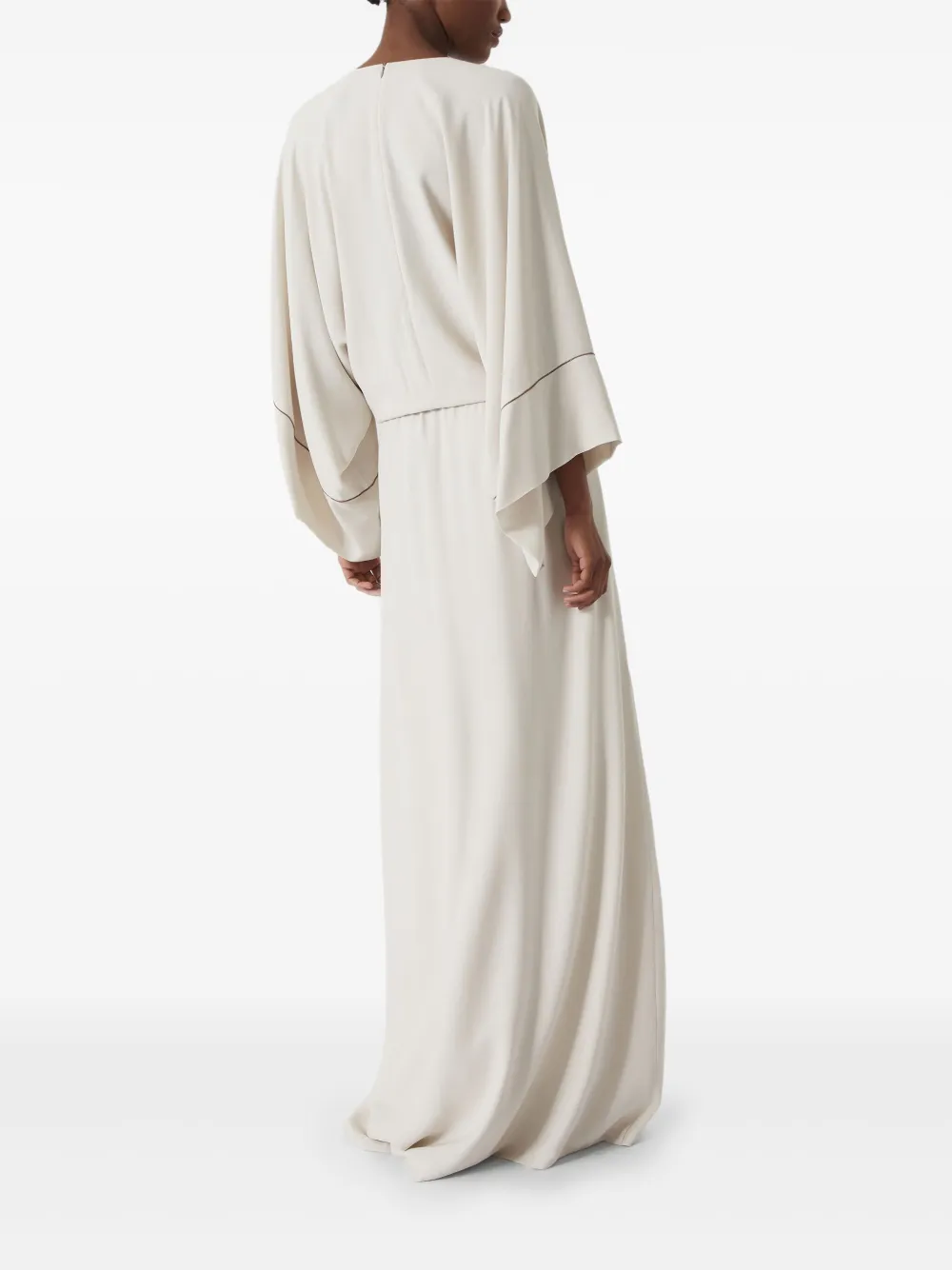 Brunello Cucinelli Zijden jurk Wit