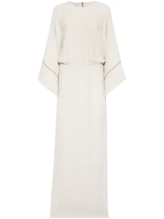 VIP【送料関税込】BRUNELLO CUCINELLI CADY LONG DRESS Brunello Cucinelli Brown Long dress for Women Online USA at