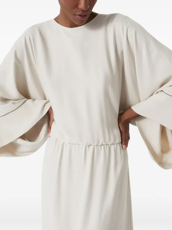 ワンピース Brunello Cucinelli Brunello Cucinelli Dress Brunello Cucinelli - Ginger Belted Midi Dress | Mitchell Stores