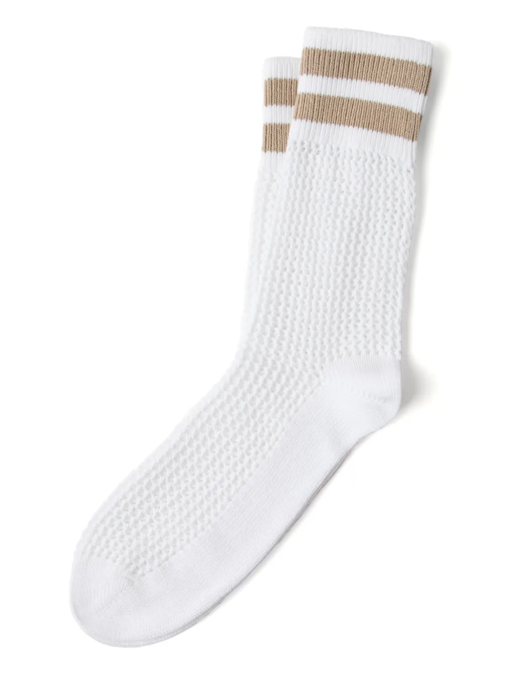 Brunello Cucinelli Open-knit Socks In White