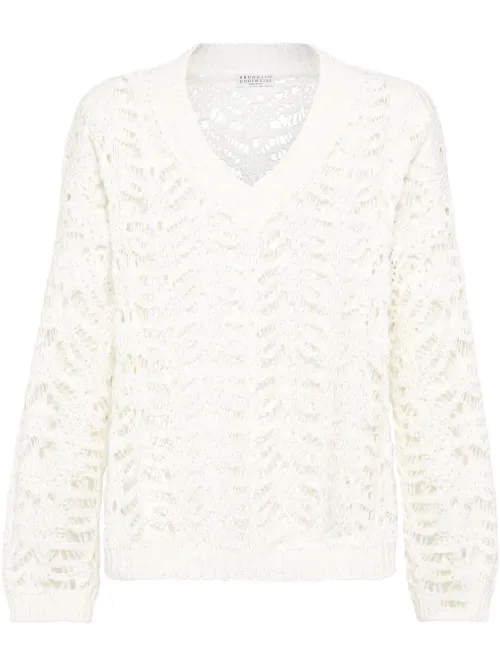 Pull en maille Foliage - Brunello Cucinelli - Modalova