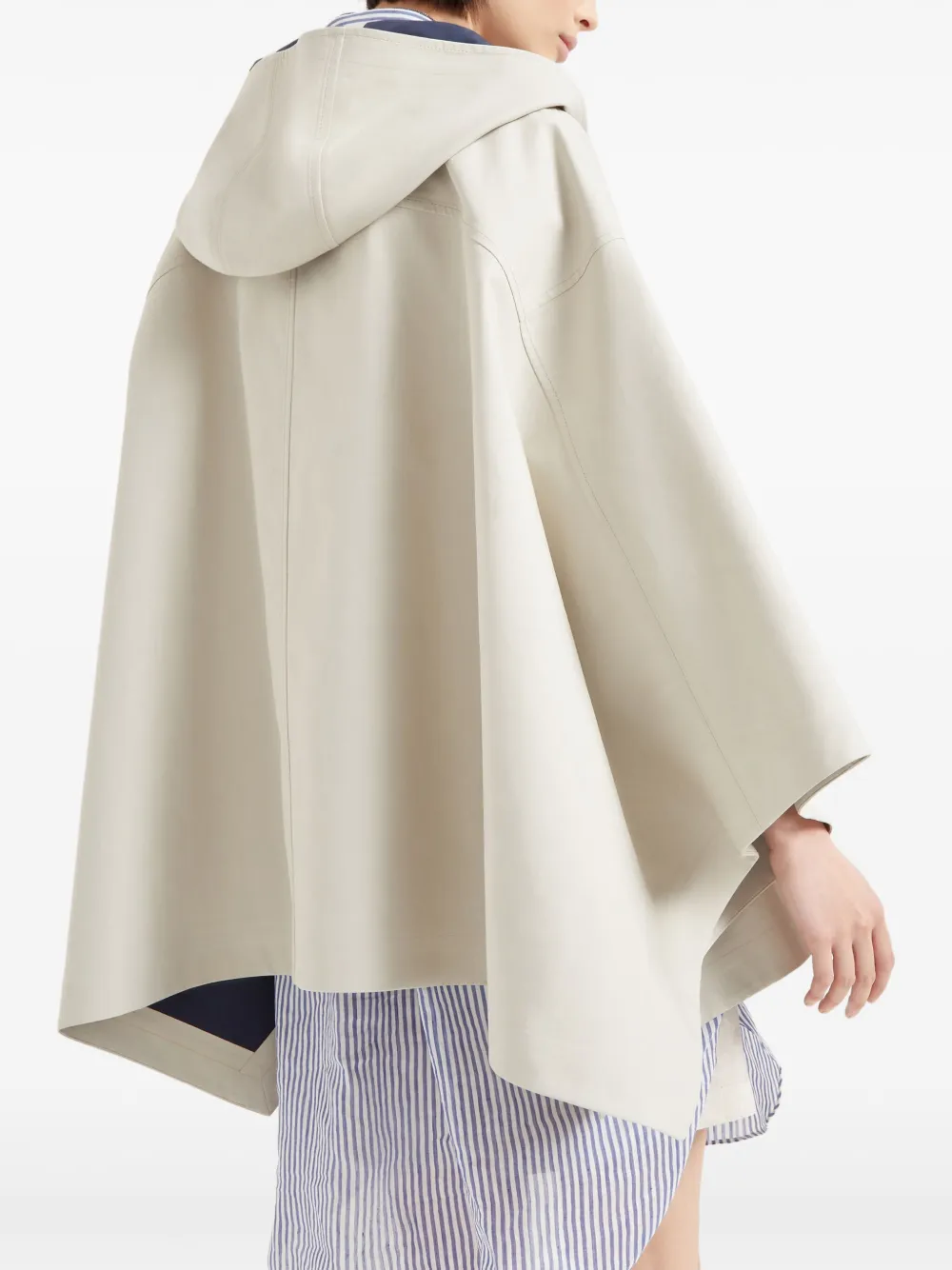 Brunello Cucinelli Jack met capemouwen Beige