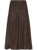 Brunello Cucinelli sequinned skirt - Brown