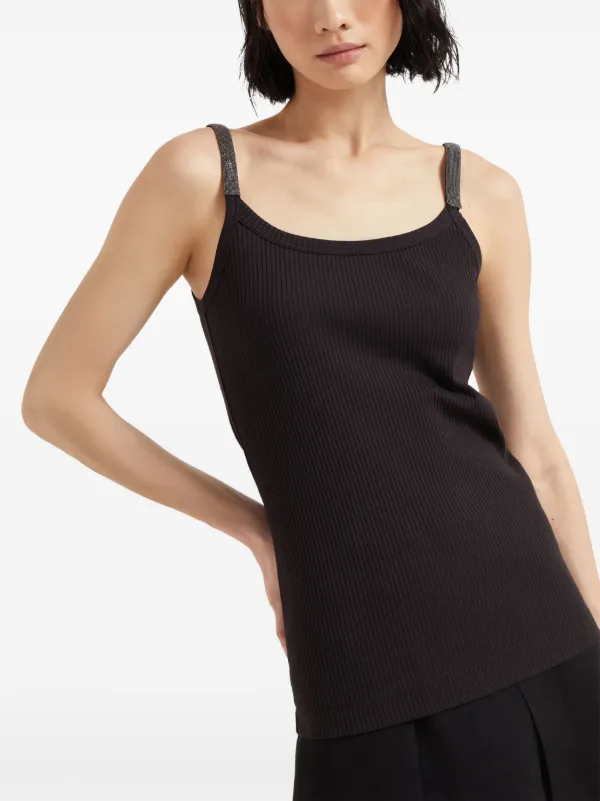 クチネリ　タンクトップ Brunello Cucinelli タンクトップ | ブラック | FARFETCH JP