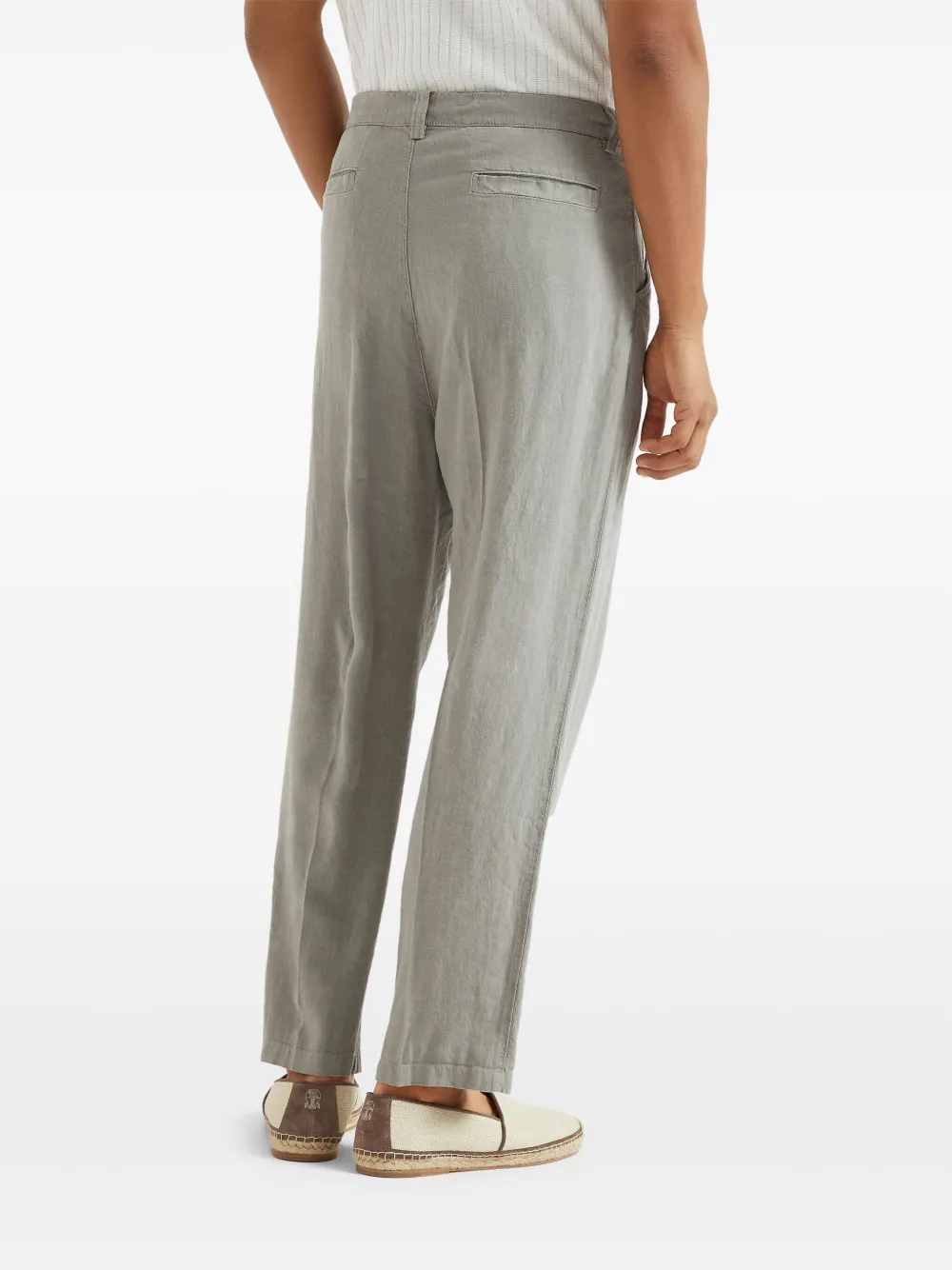 Brunello Cucinelli Straight plooibroek Grijs