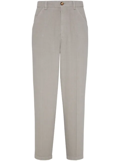 Brunello Cucinelli creased straight trousers