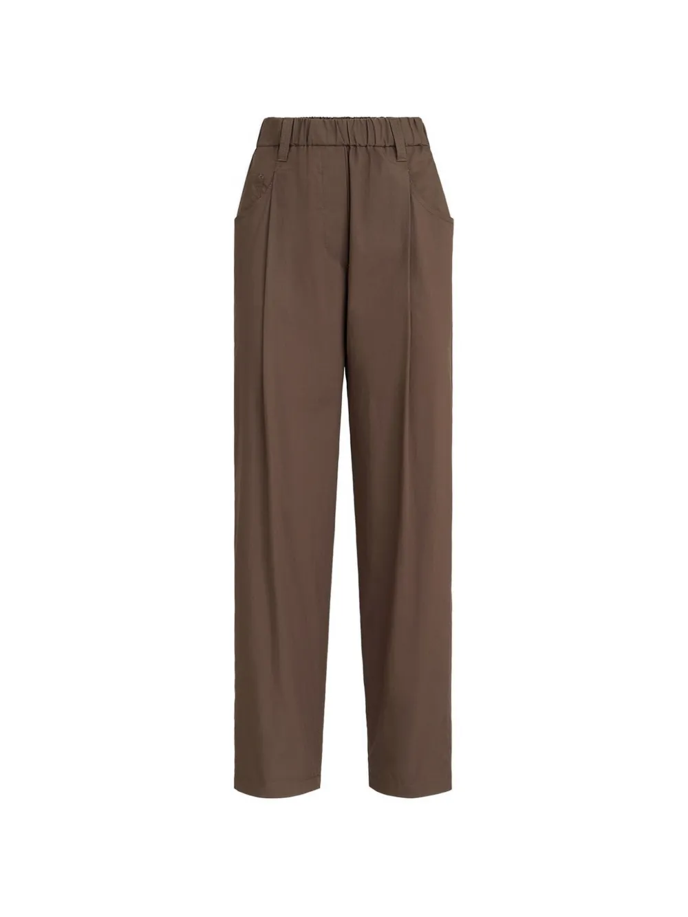 Brunello Cucinelli Straight broek met Monili-kettingdetail Bruin