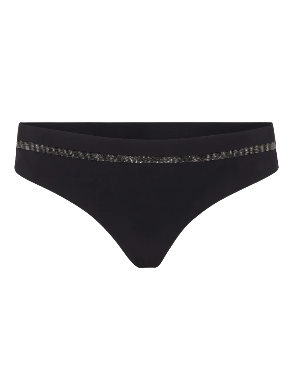 Brunello Cucinelli Bikinislip verfraaid met Monili-ketting Zwart