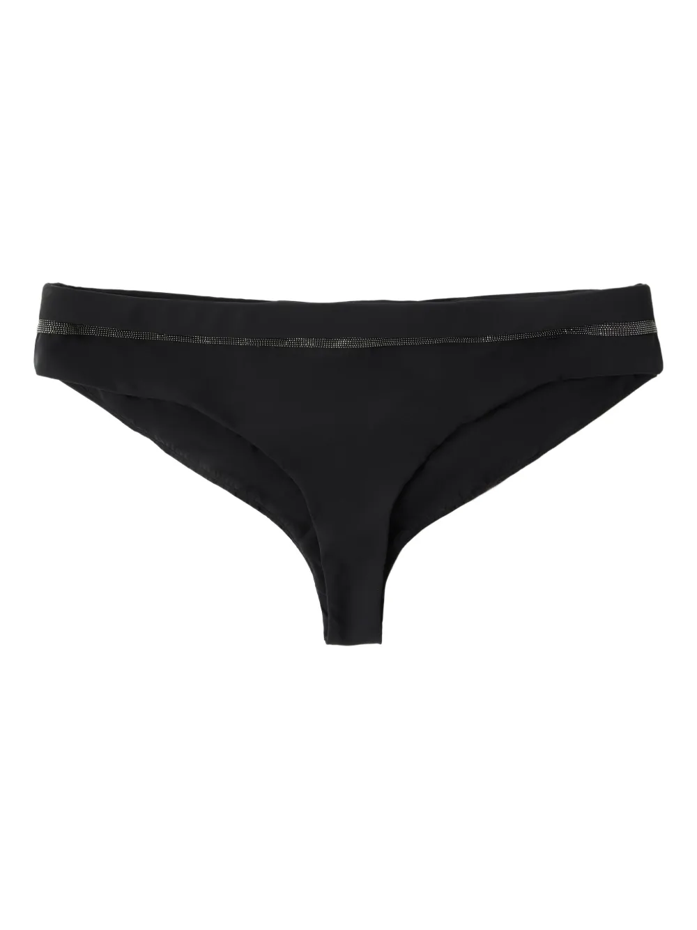 Brunello Cucinelli Bikinislip verfraaid met Monili-ketting Zwart