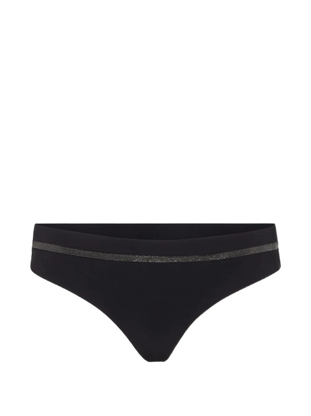 Brunello Cucinelli Bikinislip verfraaid met Monili-ketting Zwart