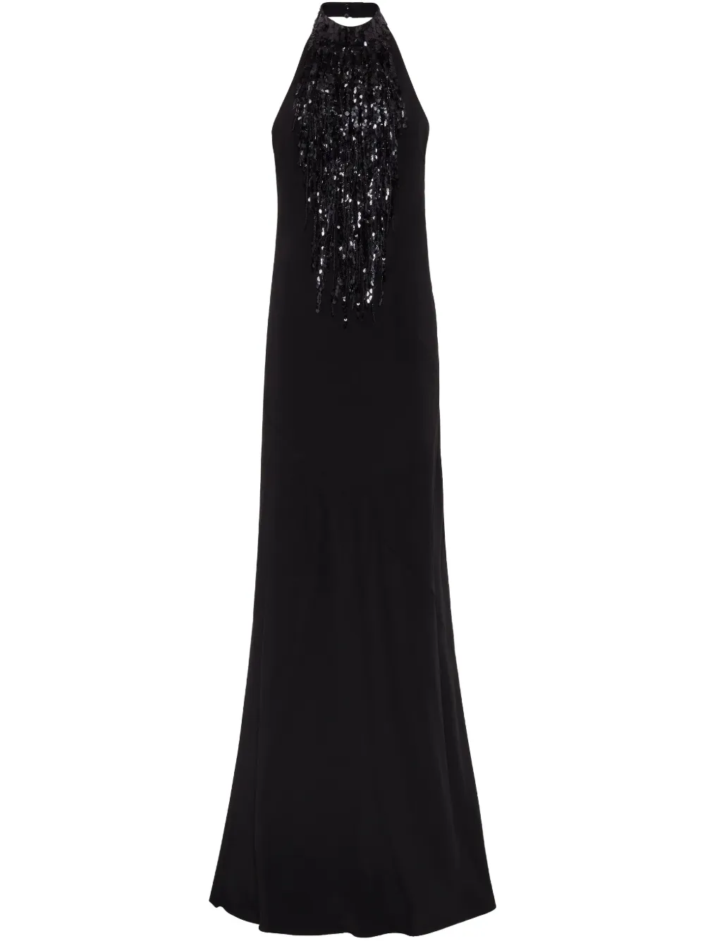 Brunello Cucinelli Waterfall embroidered dress | Black | Image 1
