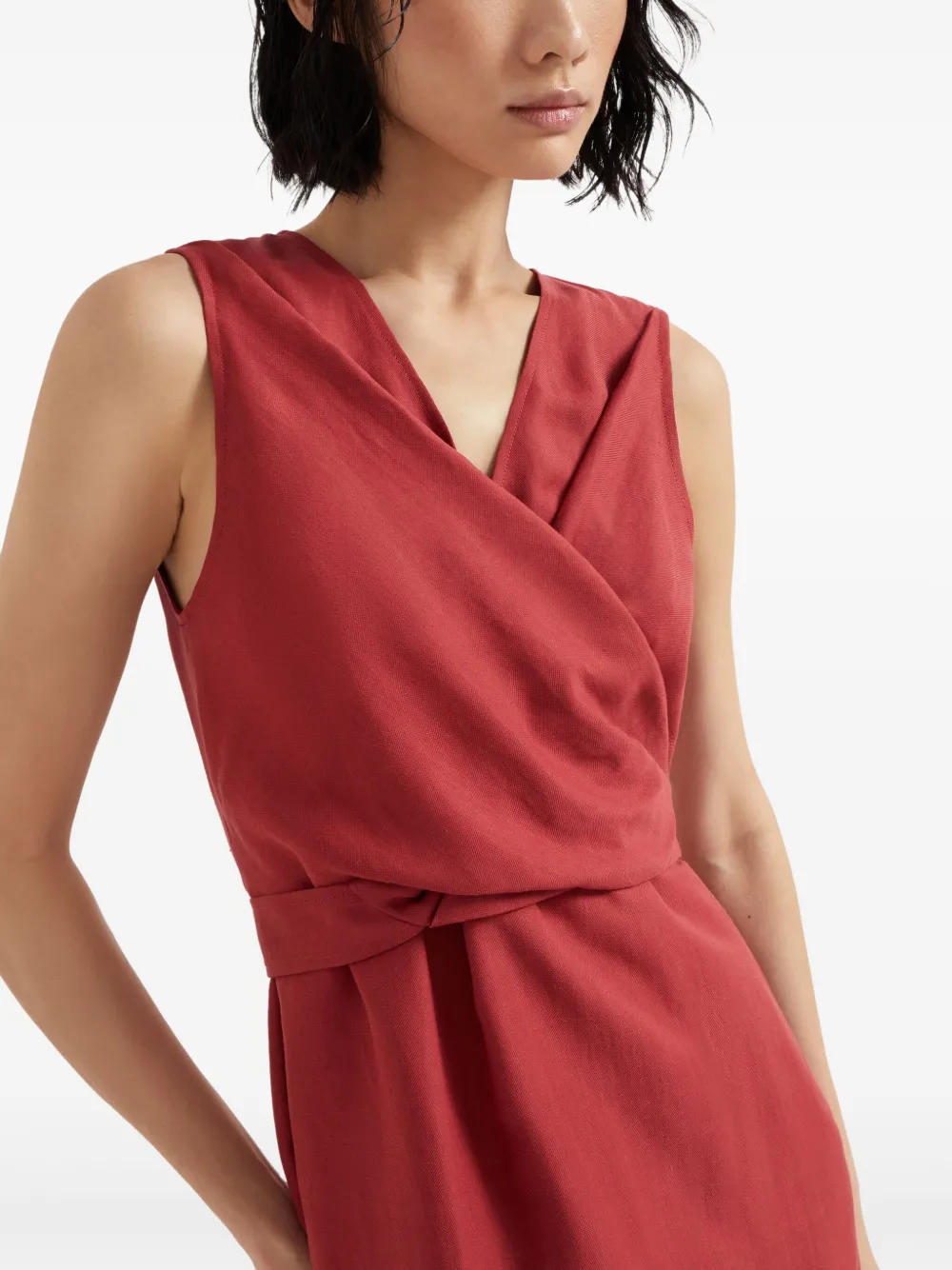 Brunello Cucinelli Wikkeljurk Rood