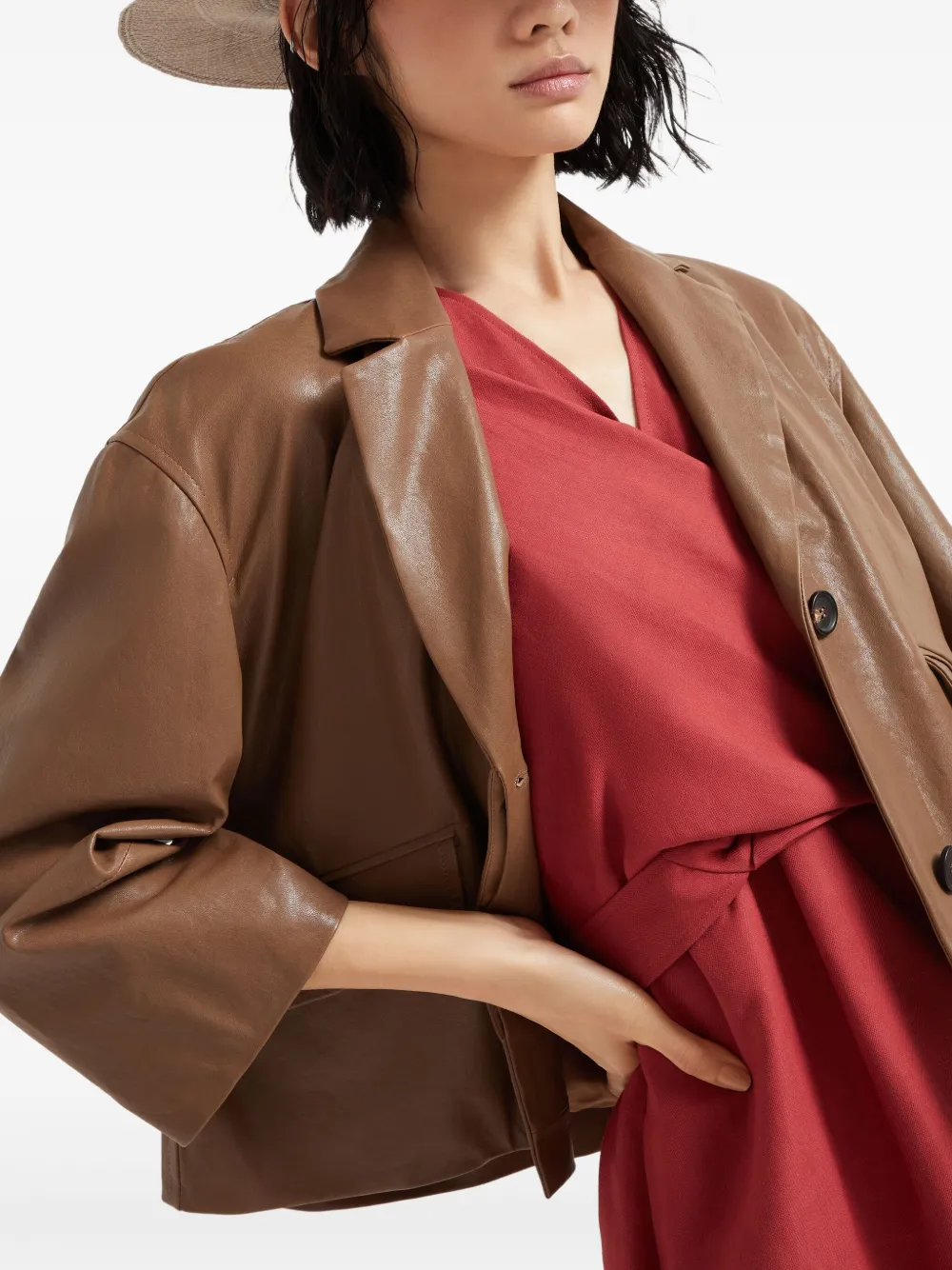 Brunello Cucinelli ラップドレス | レッド | FARFETCH JP