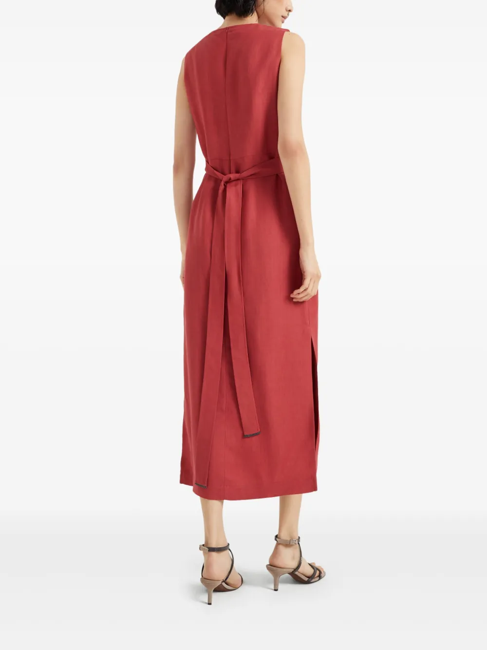 Brunello Cucinelli Wikkeljurk Rood