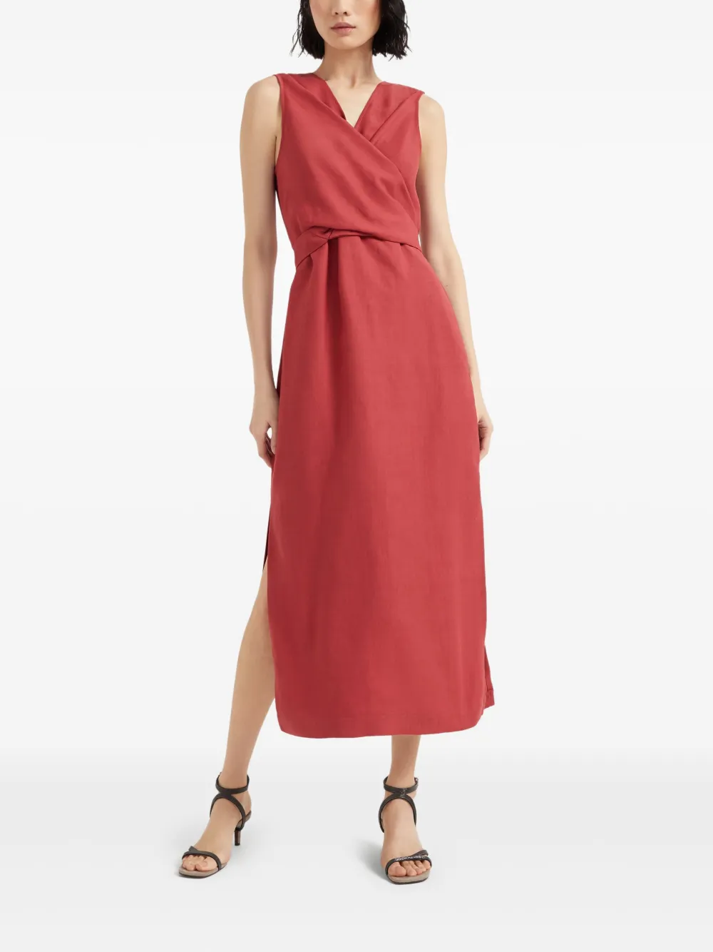 Brunello Cucinelli Wikkeljurk Rood