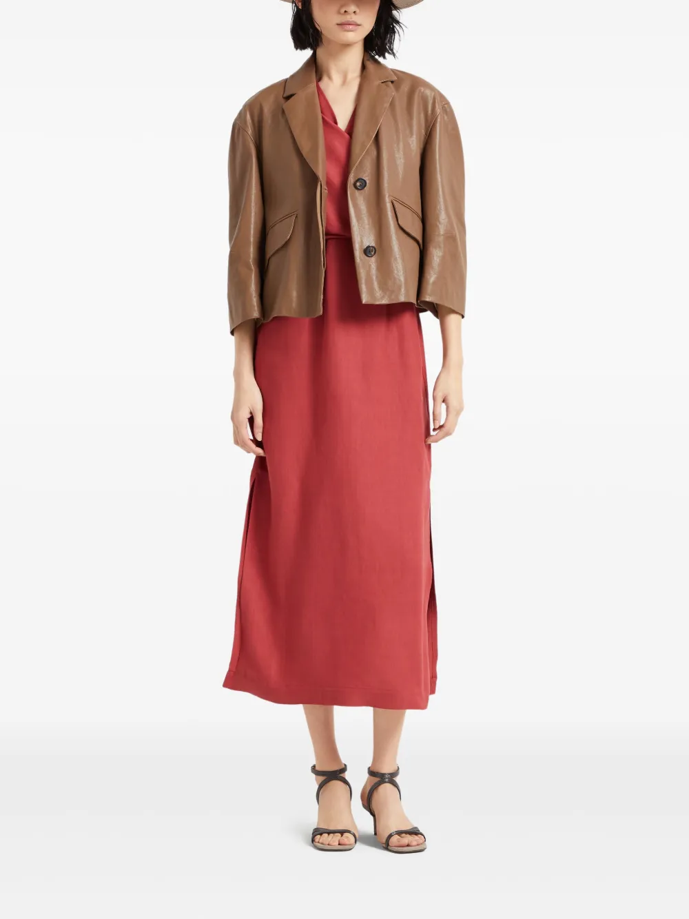 Brunello Cucinelli Wikkeljurk - Rood