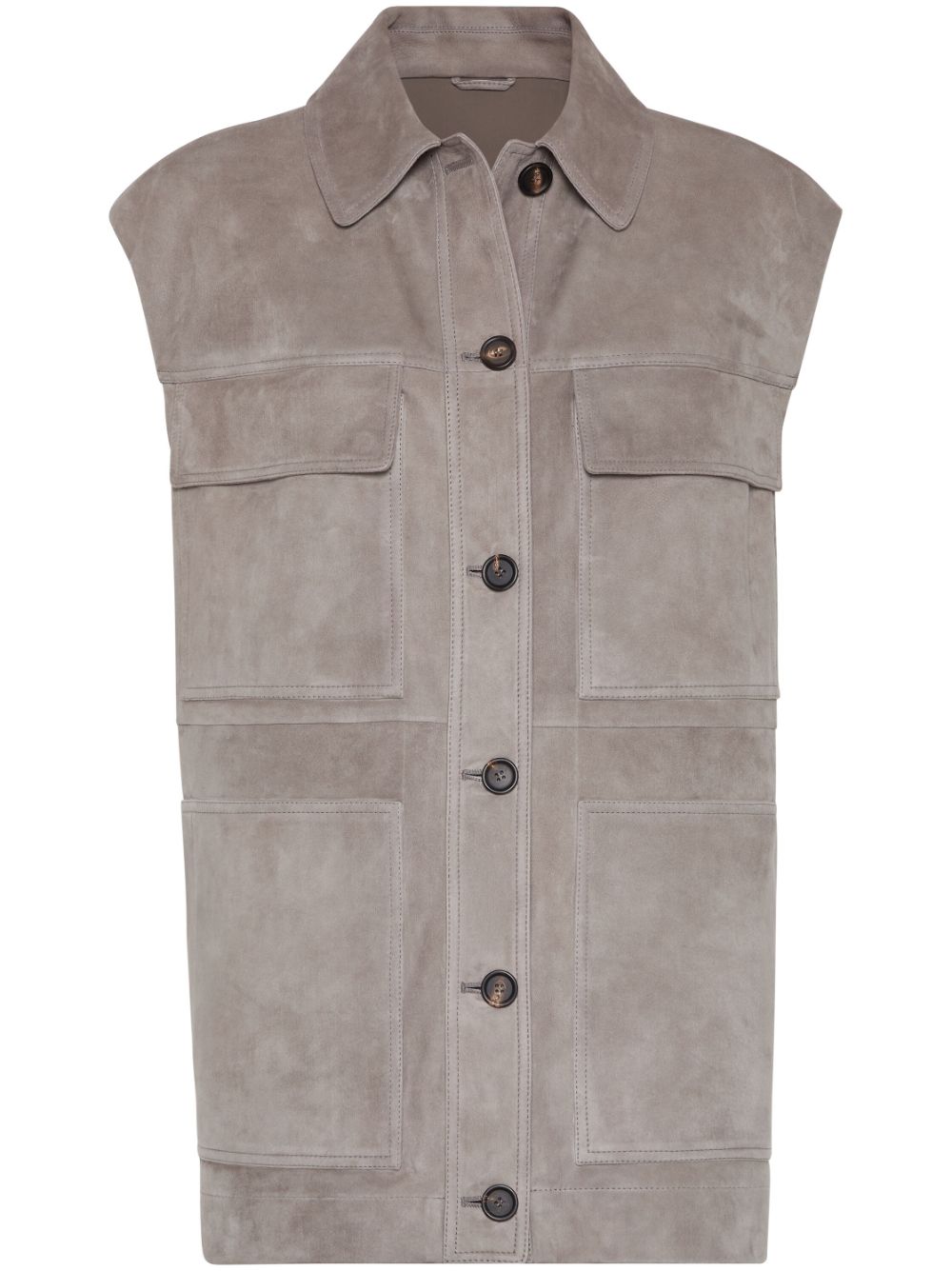 Brunello Cucinelli suede vest