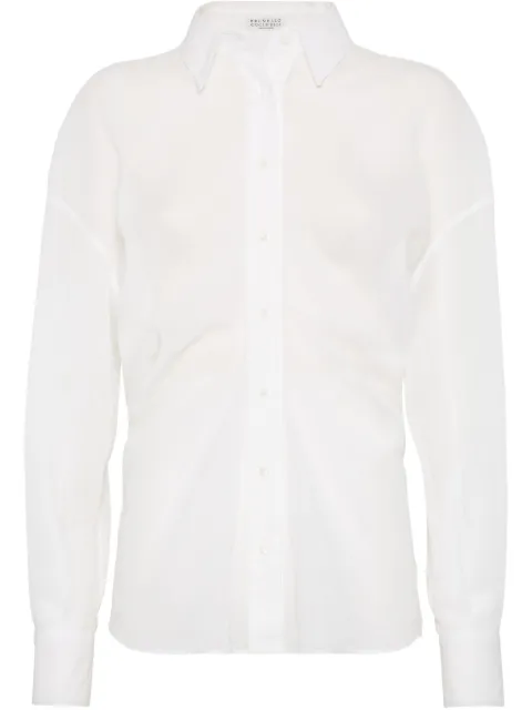 Brunello Cucinelli organza shirt