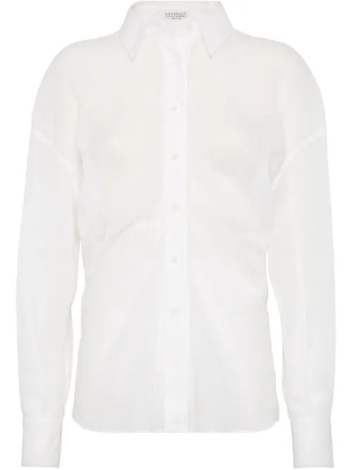 Chemise en organza - Brunello Cucinelli - Modalova