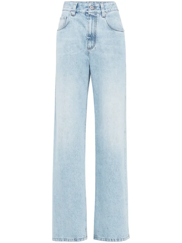 デニム・ジーパン BRUNELLO CUCINELLI Woman Jeans Blue MA095P5565 C9012 Brunello Cucinelli Denim Jeans - Light Blue | MA095P5565C9012