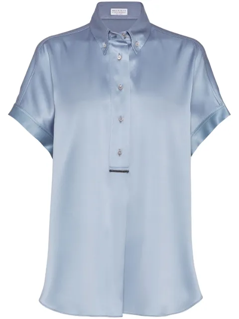 Brunello Cucinelli satin shirt
