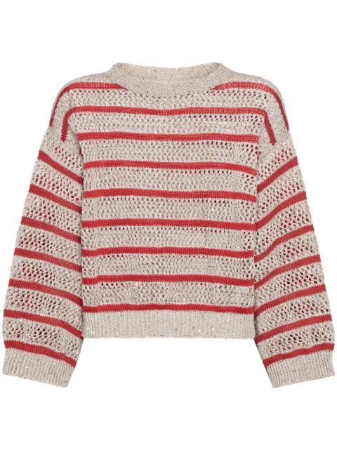 Brunello Cucinelli Dazzling Net sweater