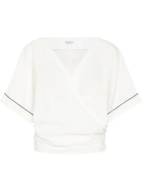 Blouse à ornements métalliques - Brunello Cucinelli - Modalova