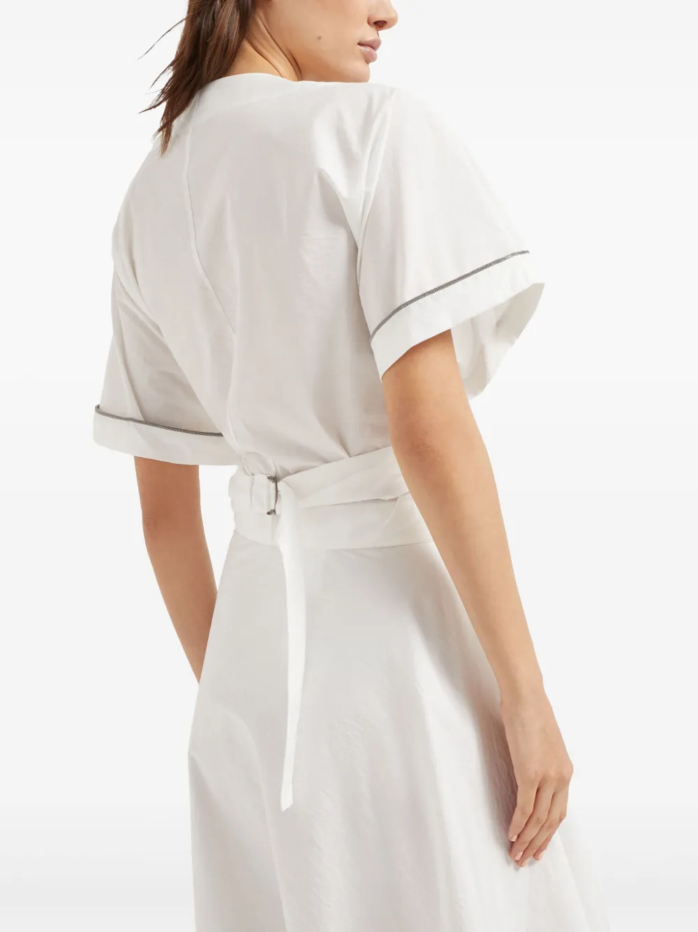 Brunello Cucinelli Verfraaide Monili blouse Wit