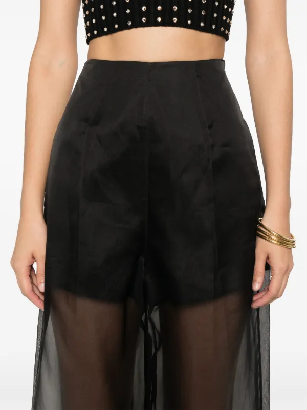 Forte Forte シルク ワイドパンツ | ブラック | FARFETCH JP