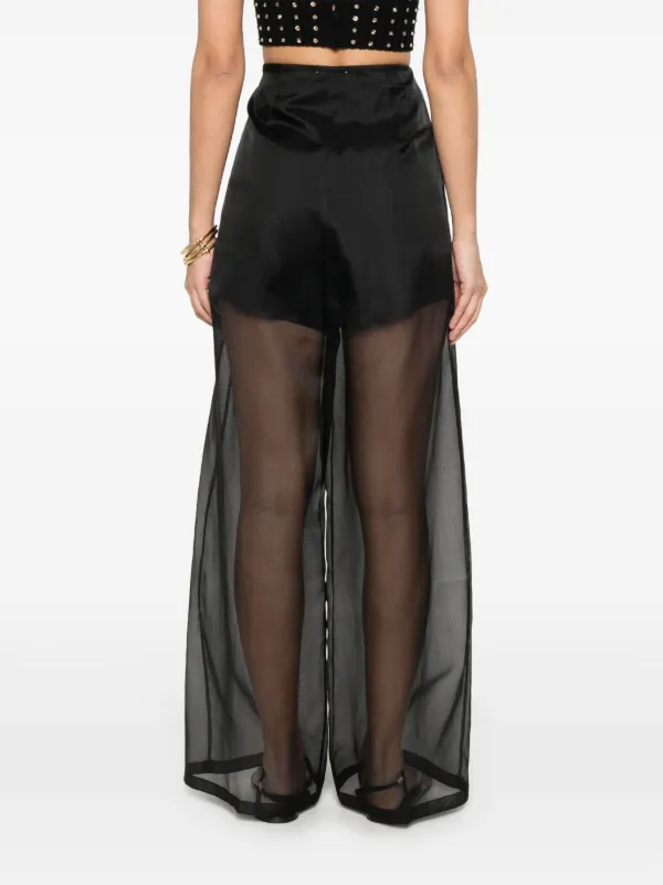 Forte Forte シルク ワイドパンツ | ブラック | FARFETCH JP