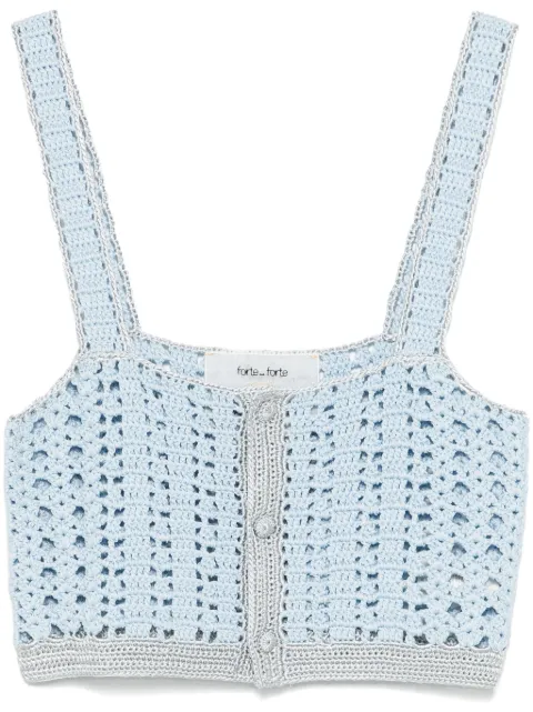 Forte Forte contrast-trim top