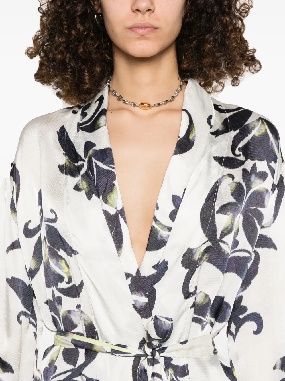 Forte Jack met bloemenprint Wit