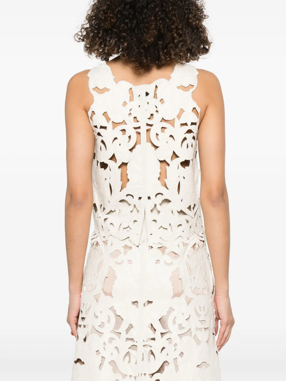 FORTE FORTE FLORAL-MOTIF TOP