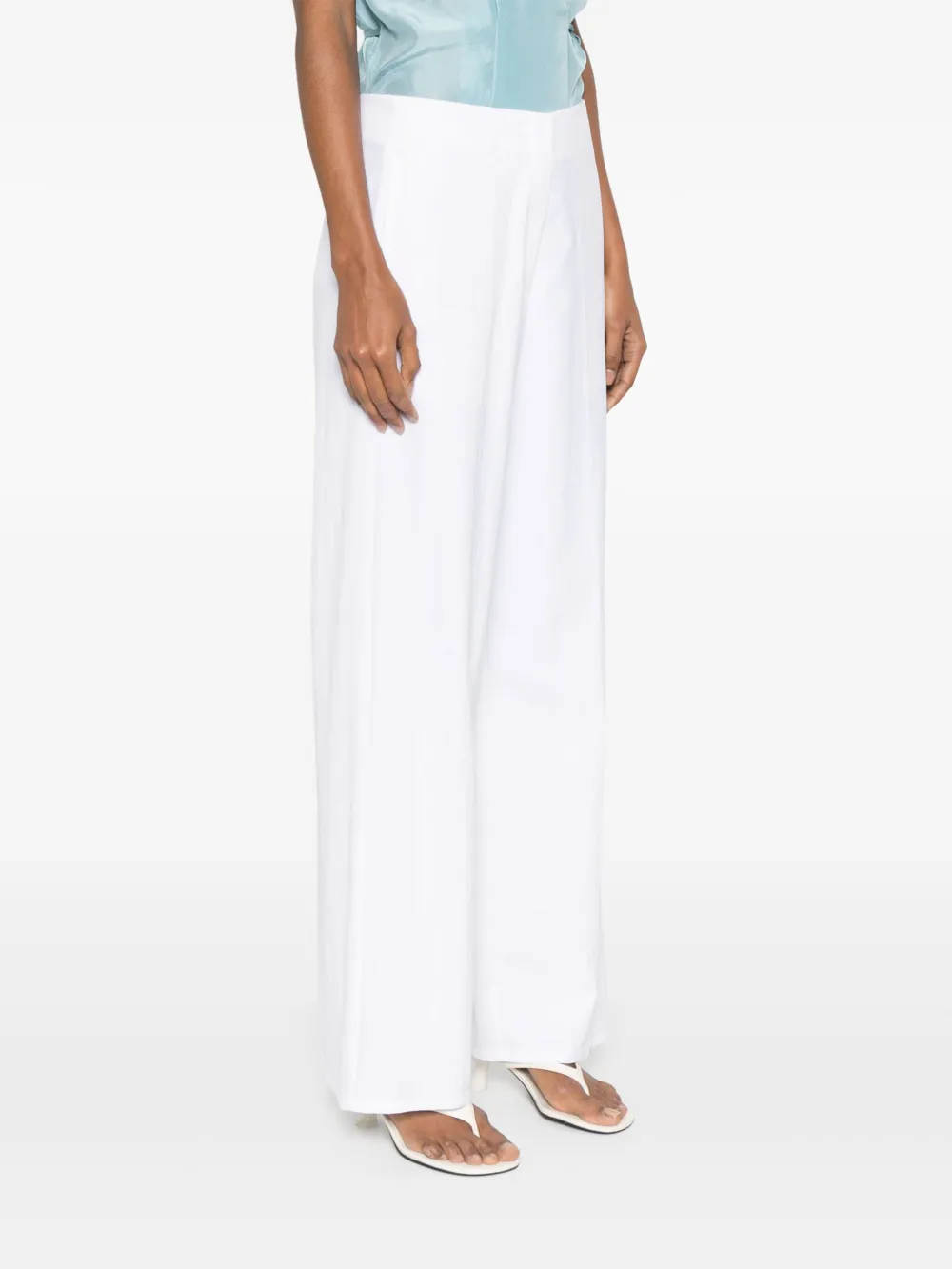 Forte High waist broek Wit