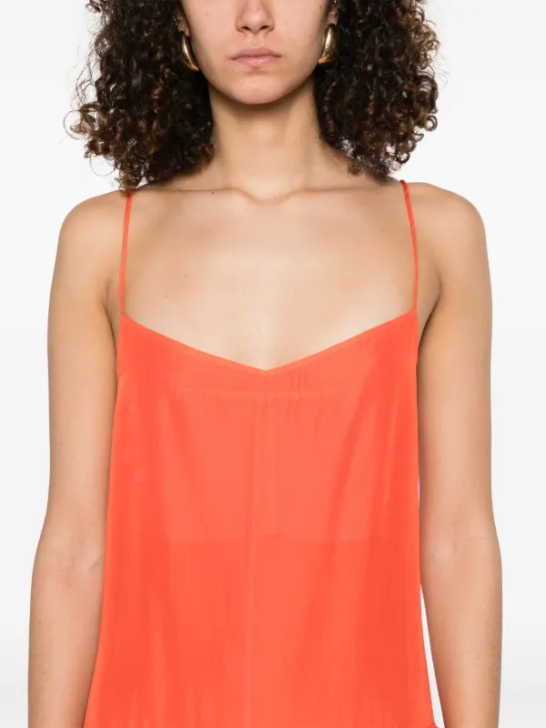 Forte Forte Silk Maxi Dress | Orange | FARFETCH